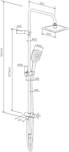 11 990 руб. Душевая стойка Damixa Origin Evo 978200000 фото 4 Душевая стойка Damixa Origin Evo 978200000 фото 4