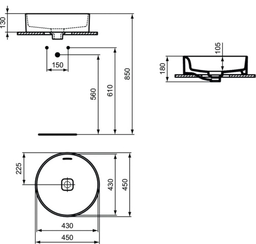 Рукомойник Ideal Standard Strada II T296101 фото 6