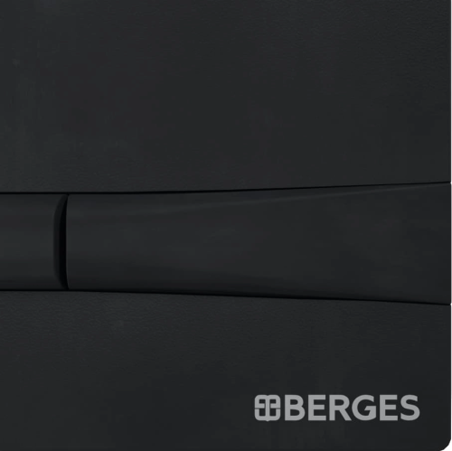 Кнопка смыва Berges Wasserhaus Novum F5 чёрный, матовый фото 2