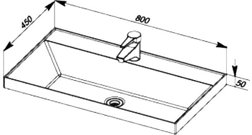 Мебель для ванной Aquanet Гласс 80 фото 6