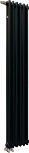 Радиатор стальной Zehnder Charleston Completto C2180/06 2-трубчатый, подключение V001, черный фото 2