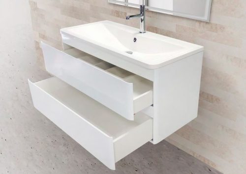 Мебель для ванной BelBagno Albano 80 подвесная, bianco lucido фото 2