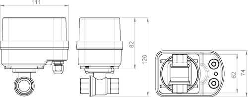 Система защиты от протечек Gidrolock Winner Radio Bugatti 1/2" фото 7