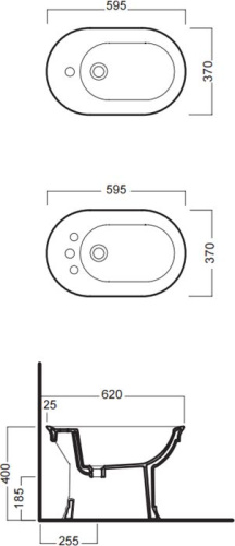 30 940 руб. Биде напольное Hatria Dolcevita одно отверстие фото 4 Биде напольное Hatria Dolcevita одно отверстие фото 4