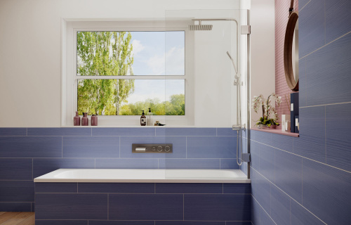 Шторка на ванну Ambassador Bath Screens 16041101 70х140, профиль хром фото 2