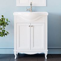 Мебель для ванной ValenHouse Эллина 65 белая, фурнитура хром