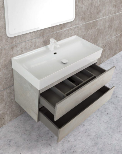 Мебель для ванной Cezares Molveno 80х46 beton фото 2