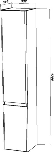 Шкаф-пенал Sanstar Arista П фото 5 Шкаф-пенал Sanstar Arista П фото 5