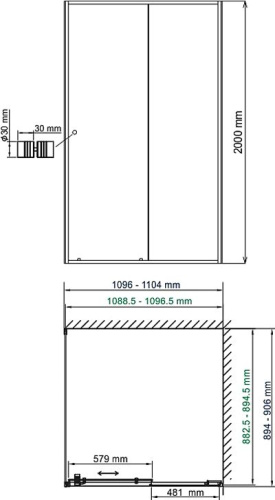 Душевой уголок Wasserkraft Rhin 44S15 фото 7