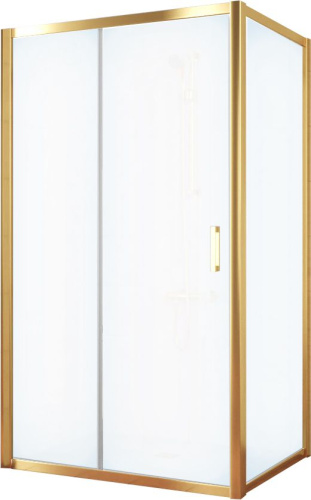 Душевой уголок Vegas Glass ZP+ZPV TUR NOVO 120*100 09 10 профиль золото, стекло сатин фото 3