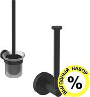 Набор Ideal Standard IOM I1001XG Держатель для запасных рулонов + Ершик, silk black