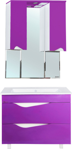 Мебель для ванной Bellezza Эйфория 105 фиолетовая фото 4