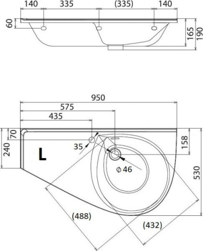 Раковина Ravak Avocado Comfort L фото 10