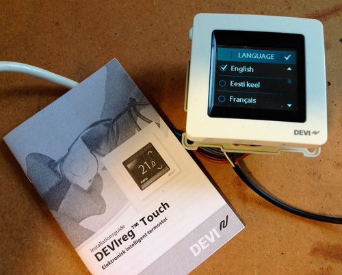 Терморегулятор Devi Touch white фото 4