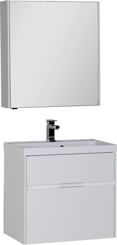 Мебель для ванной Aquanet Латина 70 2 ящика белая фото 4