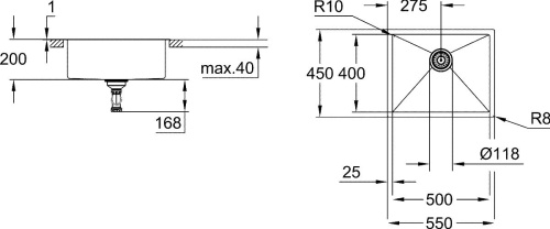 Мойка кухонная Grohe K700 31726SD0 фото 6