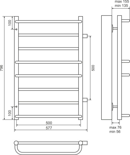17 800 руб. Полотенцесушитель водяной Terminus Евромикс П8 500x796 с боковым подключением 500 фото 2 Полотенцесушитель водяной Terminus Евромикс П8 500x796 с боковым подключением 500 фото 2