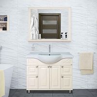 Тумба с раковиной Misty Жардин 105 светло-бежевая