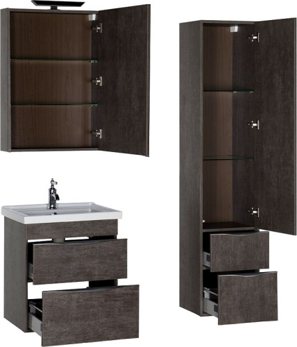 Мебель для ванной Aquanet Эвора 60 дуб антик фото 15