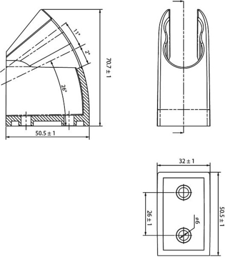 Настенный держатель IDDIS 060BP00I53 фото 3