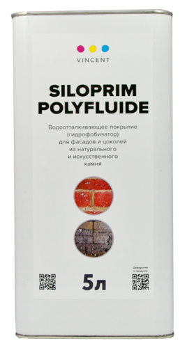 VINCENT SILOPRIM POLYFLUIDE профессиональный гидрофобизатор для фасадов и цоколей (1л)