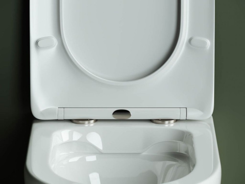 Унитаз подвесной Ceramica Nova Highlight CN1804 с микролифтом, безободковый фото 8
