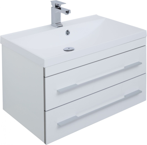 Мебель для ванной Aquanet Верона 75 подвесная белая фото 8 Мебель для ванной Aquanet Верона 75 подвесная белая фото 8