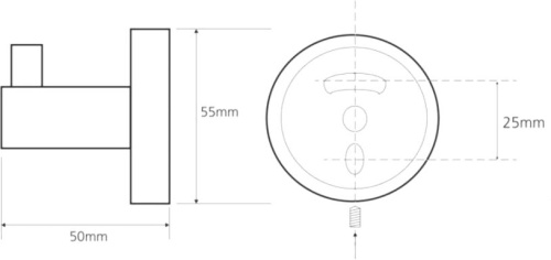 Крючок Sapho X-Round XB200 фото 2 Крючок Sapho X-Round XB200 фото 2