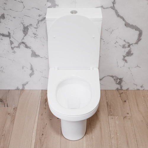 Унитаз-компакт Damixa Skyline DX35C8600SC безободковый, с микролифтом фото 5