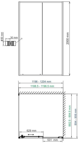 Душевой уголок Wasserkraft Dill 61S07 фото 3