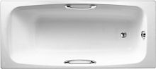 Чугунная ванна Jacob Delafon Diapason 170x75, с ручками + ножки и слив-перелив