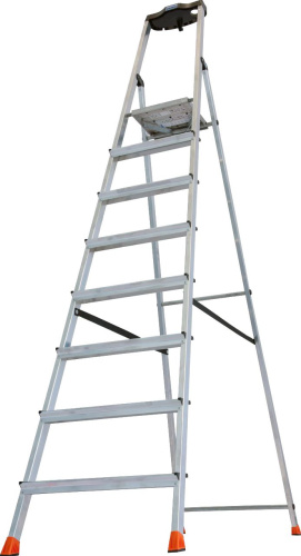 Стремянка Krause Monto Safety 128980 8 ступеней, односторонняя фото 3