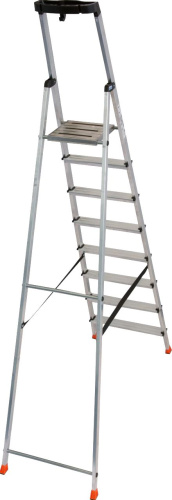 Стремянка Krause Monto Safety 128980 8 ступеней, односторонняя фото 2