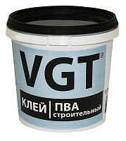 VGT КЛЕЙ ПВА СТРОИТЕЛЬНЫЙ для добавки к цементному раствору и приклеиванию бумаги (1кг)