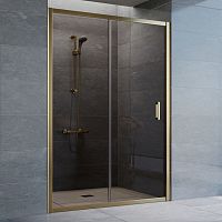 Душевая дверь в нишу Vegas Glass ZP 135 05 05 профиль бронза, стекло бронза