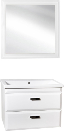 Мебель для ванной Style Line Лотос 80 Люкс Plus подвесная, белая фото 7