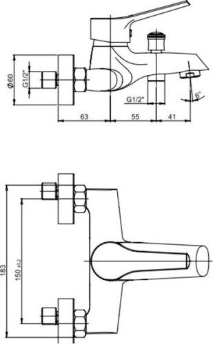 7 933 руб. Смеситель Paini Messina MECR111KM для ванны с душем фото 2 Смеситель Paini Messina MECR111KM для ванны с душем фото 2