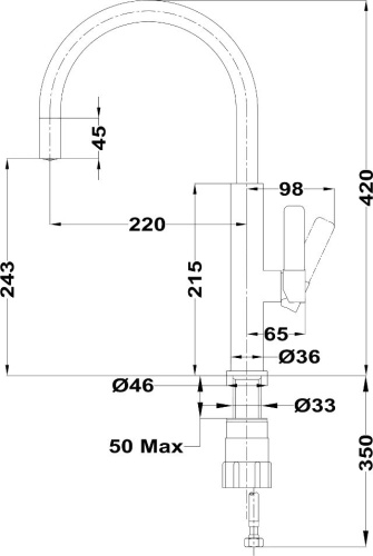 Смеситель TEKA Kitchen FOT 995 WHITE для кухонной мойки фото 5