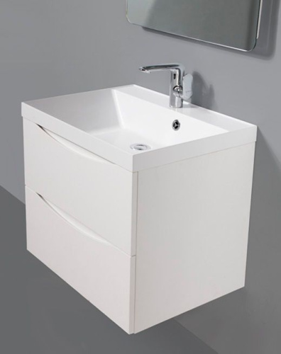 Мебель для ванной BelBagno Marino 60 bianco lucido, подвесная фото 3