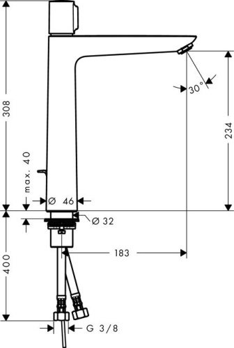 Душевой комплект Hansgrohe Talis E 71740000 + 71752000 + душевой гарнитур фото 6