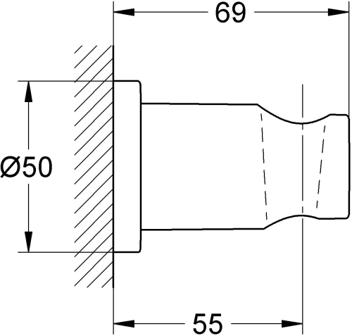Настенный держатель Grohe Rainshower 27074000 фото 2