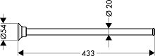 Полотенцедержатель Axor Montreux 42020340 шлифованный черный хром