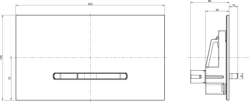 Кнопка смыва Villeroy & Boch Viconnect 92218061 хром фото 2