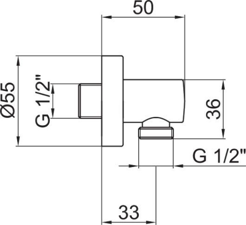 Шланговое подключение Webert Comfort AC0344065 бронза фото 3