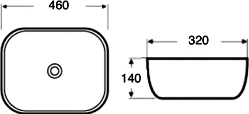 Раковина Mira MR-4632BG фото 4