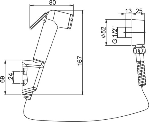 2 280 руб. Гигиенический душ Paini Forza 53CR174KITABS фото 3 Гигиенический душ Paini Forza 53CR174KITABS фото 3