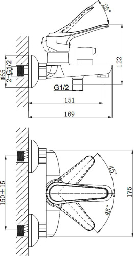 7 040 руб. Смеситель Rush Jawa JA0735-44 для ванны с душем фото 3 Смеситель Rush Jawa JA0735-44 для ванны с душем фото 3