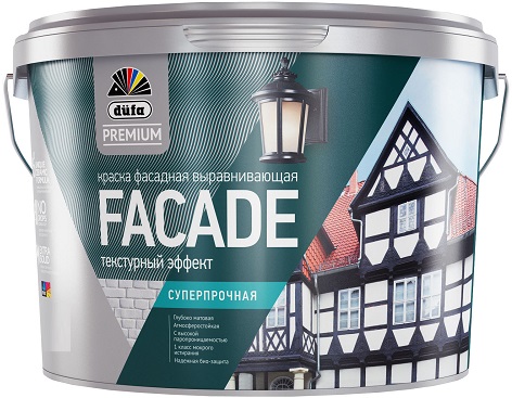 Краска фасадная акриловая суперпрочная Dufa Premium Facade глубокоматовая база 3 9 л.