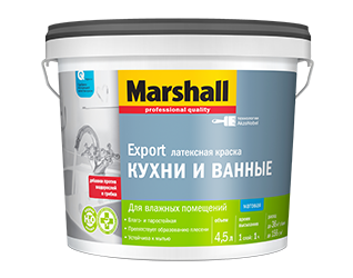 Краска Marshall Латексная для кухни и ванной Краска Marshall Латексная для кухни и ванной