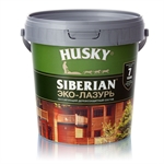 Лак Husky Siberian Эко-лазурь акриловый, для стен и потолков, лессирующий деревозащитный состав
